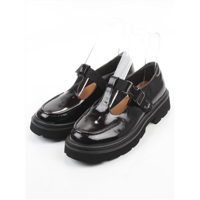 06-DLG06-2 BLACK Туфли женские (натуральная кожа)