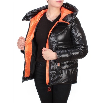 2197-1 BLACK Куртка зимняя женская MONGEDI (200 гр. холлофайбера)