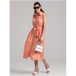 Платье с карманами без рукавов