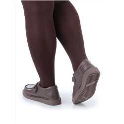 01-D7581-6 BROWN Ботинки демисезонные женские (натуральная кожа)