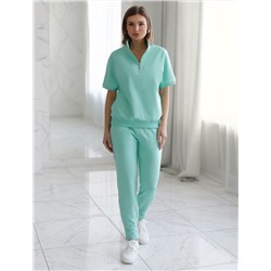 Брюки из тонкого премиального футера с эластаном