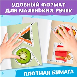 Книжка - вырезалка «Мои первые вырезалки. Формы», 2 уровень, 40 картинок, 3+