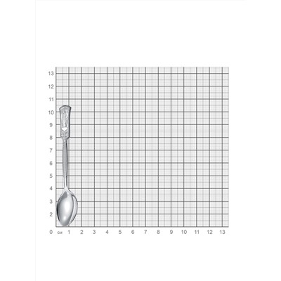 Ложка из серебра штампованая