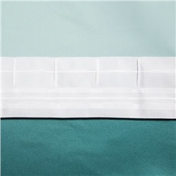 Штора портьерная Этель 145×265 см, двусторонний блэкаут, цвет Серо-голубой, пл. 240 г/м²