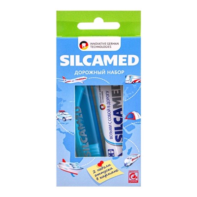 Набор дорожный: зубная паста Silcamed family, 30 г + зубная щётка Silcamed