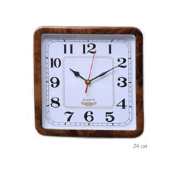 Часы настенные 24х24 см / 6032-1 /уп 40/ микс