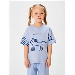 Футболка детская Gzhel_t-shirt васильковый Acoola