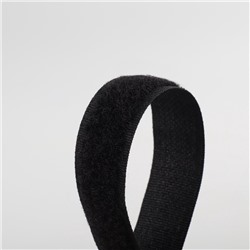 Липучка «Петля», 20 мм × 25 ± 1 м, цвет чёрный