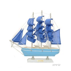 Макет парусного корабля 33х6х32 см / 5009G /уп 18/