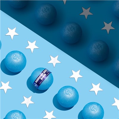 Бурлящий шарик для ванны с шиммером BLUE (синий)