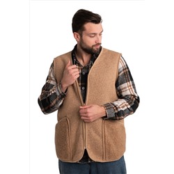 Жилет без воротника "Родина" ШОКОЛАД