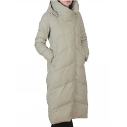 3067 OLIVE Пальто пуховое женское (утиный пух)