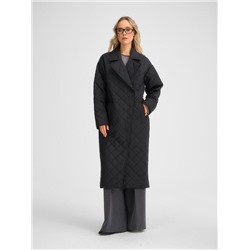 Плащ утепленный черный