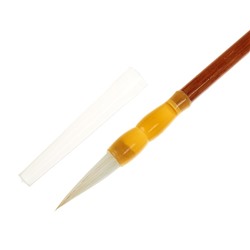 Кисть для каллиграфии, коза, № 3, круглая, в блистере