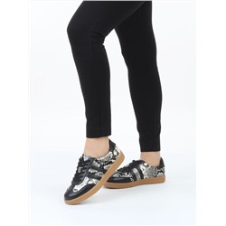 03-B73C-129A BLACK Полуботинки спортивные женские (натуральная кожа)