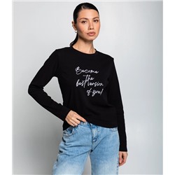 Лонгслив #КТ8921 (2), чёрный