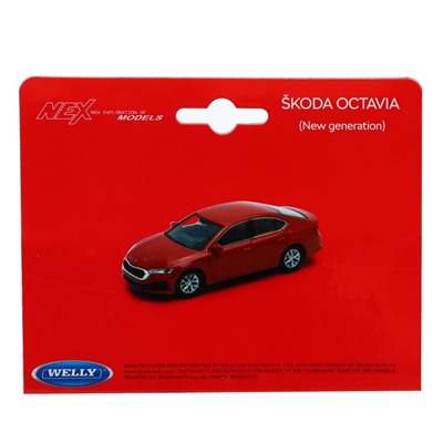 Модель машины Skoda Octavia IV, масштаб 1:38, МИКС