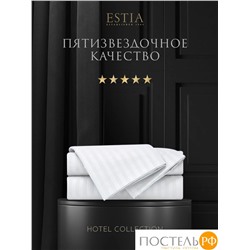 ESTIA HOTEL COLLECTION Простыня на резинке 160х200х20/25-1, 1 пр., хл/сатин