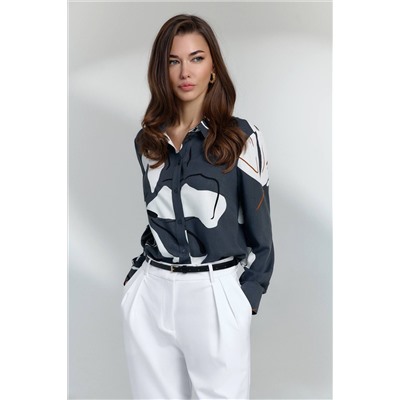 DiLiaFashion 0813 мультидизайн, Блуза