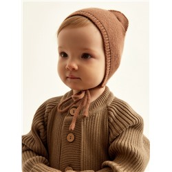Комбинезон вязаный SL Home, рост 80 - 86 см, кофейный