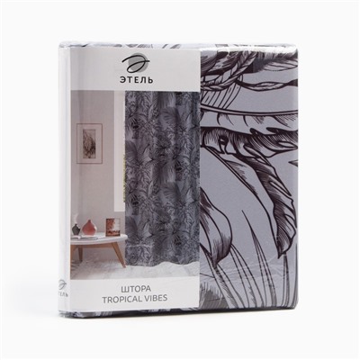 Штора блэкаут портьерная «Этель» Tropical vibes, 145×260 см