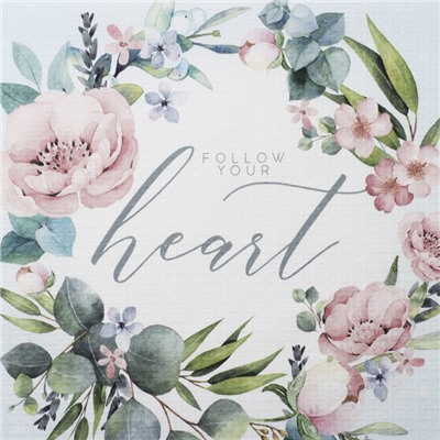 Набор полотенец «Этель» Heart 2 шт., 100% хлопок