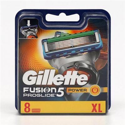 Gillette FUSION Power ProGlide (8шт) RusPack orig