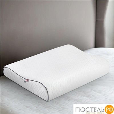 Sleep iX ДЖУН ЭРГО КУЛ бел Подушка анатомическая с охл.гелем 67x42x9,8/11,8, 1 пр., плстр/пенополиуретан