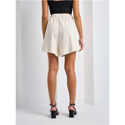 Шорты льняные с карманами