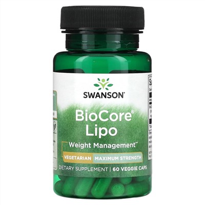 Swanson, BioCore Lipo, максимальная сила действия, 60 растительных капсул
