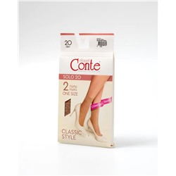 CONTE SOLO 20 (2 пары) Носки женские