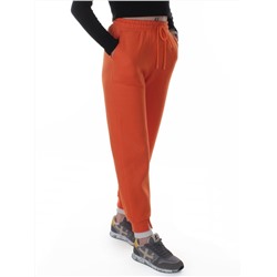 2619 ORANGE Брюки спортивные утепленные женские (85% хлопок, 10% полиэстер, 5% спандекс)