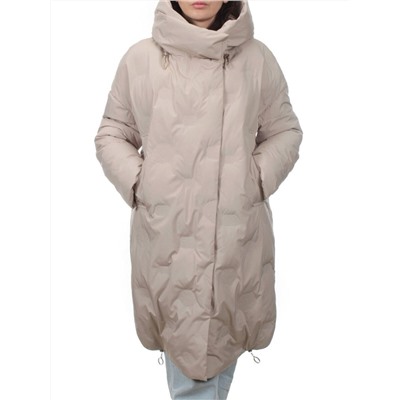 302 BEIGE Пальто зимнее стеганое женское (200 гр. холлофайбер)
