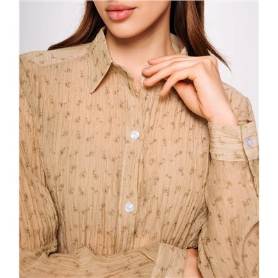 Рубашка #КТ2422, бежевый