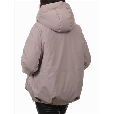 H24-816 DK. BEIGE Куртка зимняя женская (150 гр. холлофайбер)
