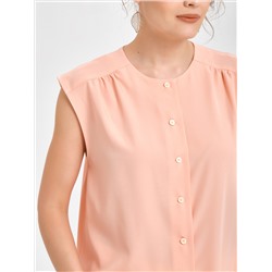 Блузка без рукавов персикового цвета