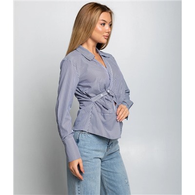 Блуза #КТ2698, тёмно-синий