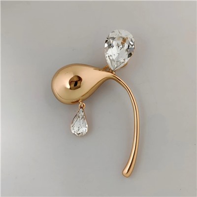 Брошь с кристаллами Swarovski