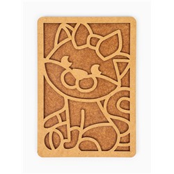 Картина пластилином «Котенок», 21×15 см, набор для творчества