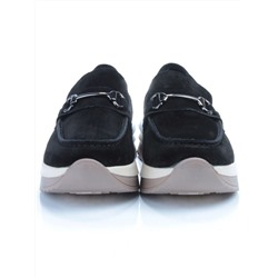 03-5952-2 BLACK Полуботинки женские (натуральная замша)