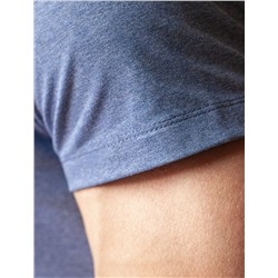 Футболка slim fit  из премиального хлопка с  эффектом меланж