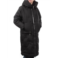 305 BLACK Пальто зимнее стеганое женское (200 гр. холлофайбер)