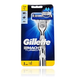 Gillette станок Mach 3 Turbo (Станок + 2 кассеты)