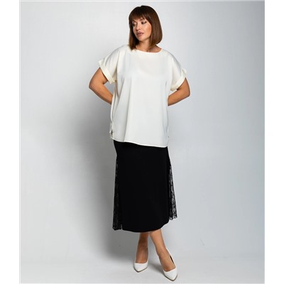 Блуза #ОКТ035001-1, кремовый