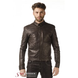 Куртка кожаная KREZZ M124 brown