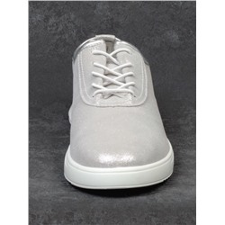 05-FDD36-2P SILVER Кроссовки женские (натуральная кожа)