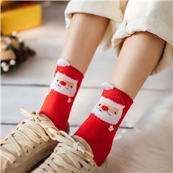 Носочки новогодние Санта 1 пара (Размер 36-39)