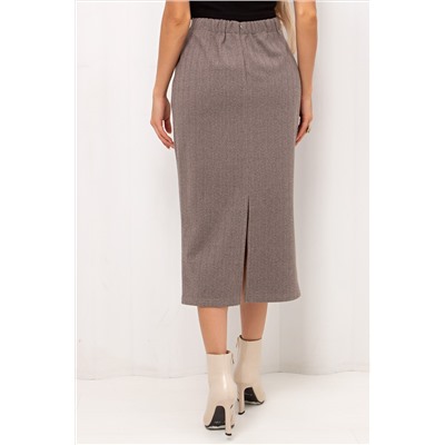 Юбка-карандаш из утеплённого трикотажа Агнес №1