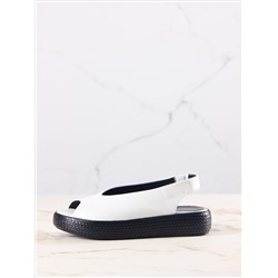 Босоножки ED'ART 1019.2530'bl. белый+черный
