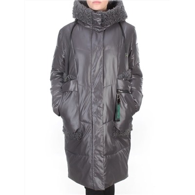 21-985 DARK GRAY Пальто зимнее женское AIKESDFRS (200 гр. холлофайбера)